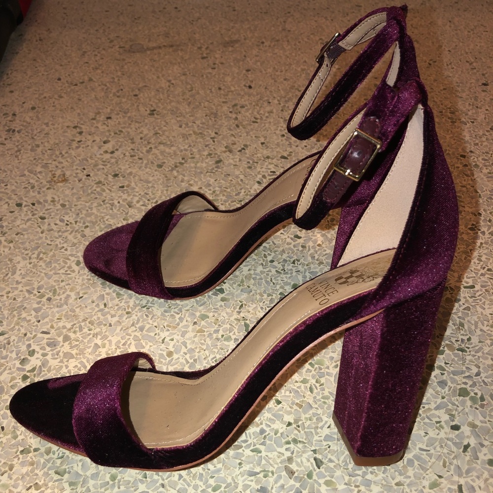 Vince Camuto Red Velvet Heel